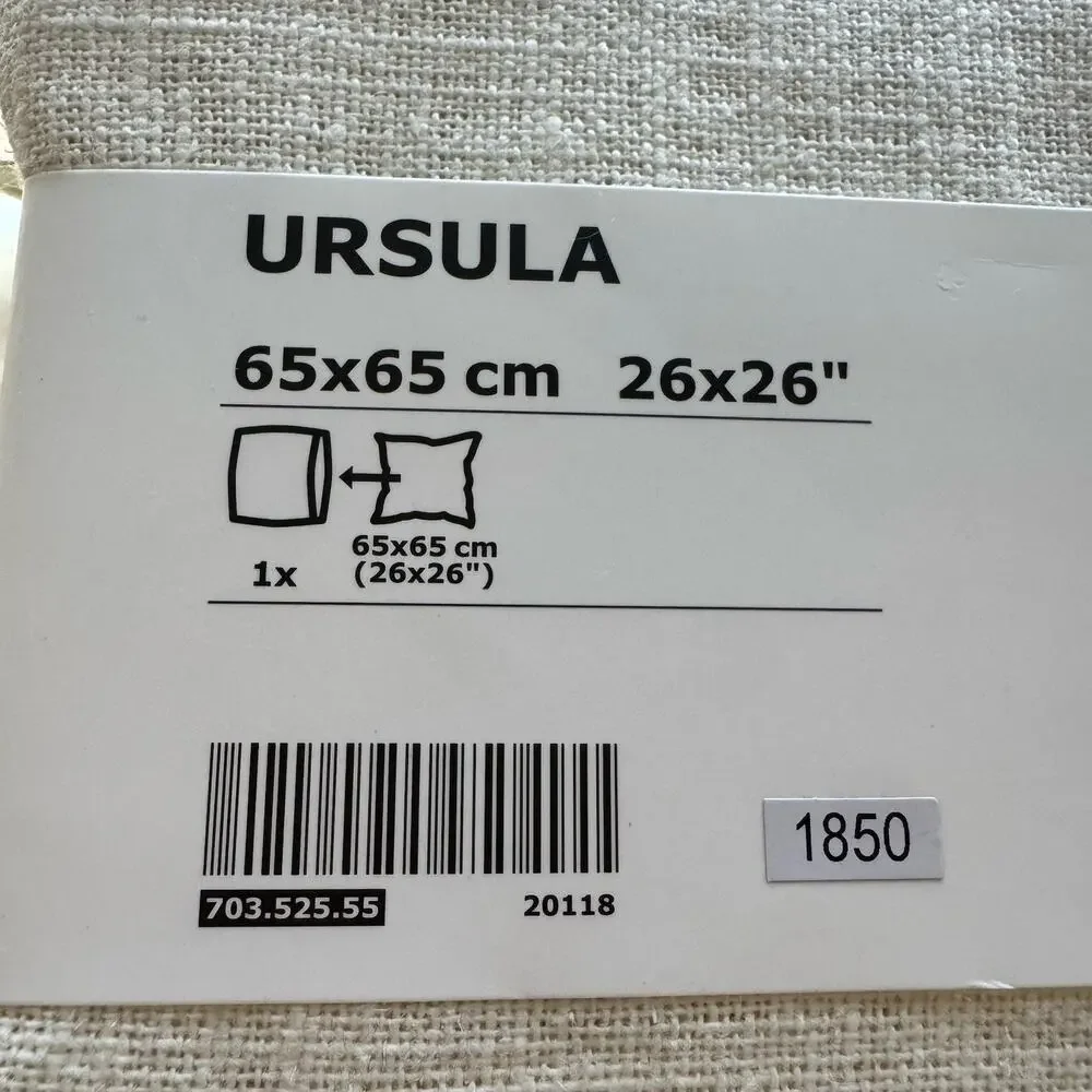 IKEA Ursula Pillow Cushion Covers Beige 26